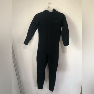 Dark Lightning unisex Black Neoprene Back Zipper Full Body Wetsuit Size M